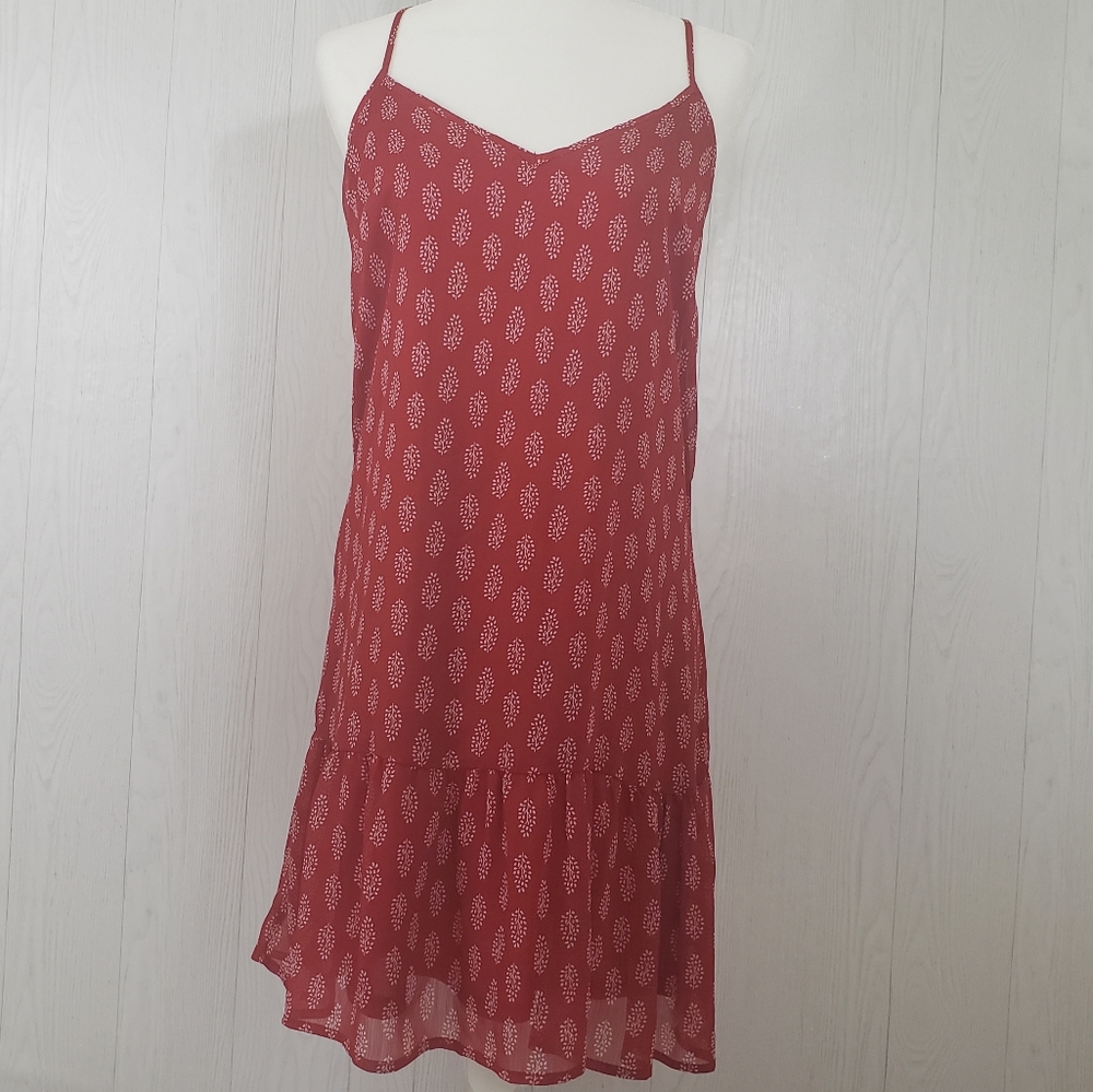 Old Navy Printed Chiffon Racer Back Dress …